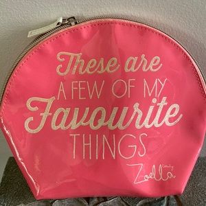 Zoella Pink Makeup Bag, with Zipper